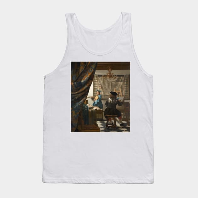 The Art of Painting by Jan Vermeer Tank Top by Classic Art Stall